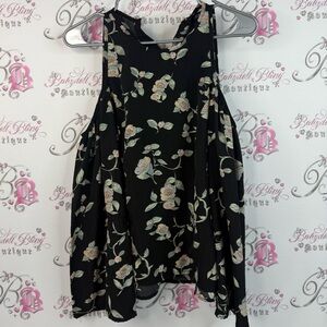 Lucca long sleeve cold shoulder open shoulder flowers Chic Floral Blouse